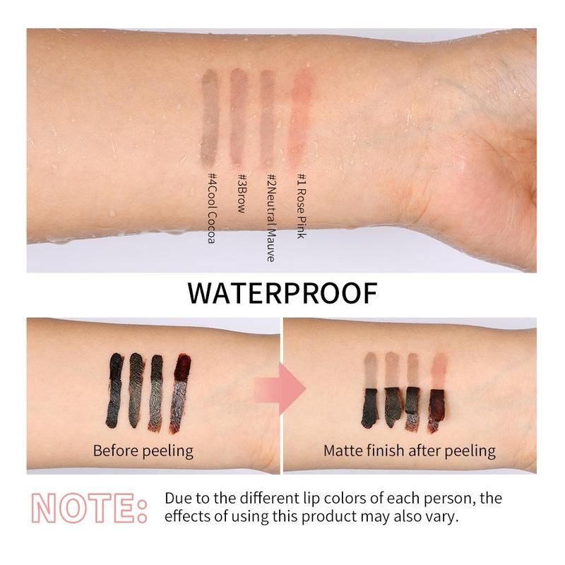 Peel-Off Lip Liner Tattoo, Long Lasting Waterproof Peel Off Lip Stain, Matte Vintage Contour LipStick, Makeup & Cosmetic, natural lip liner