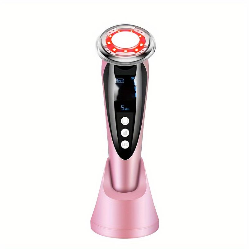 7-in-1 Women's Facial Massager Instrument , Hot and Cold Home Use Rechargeable Portable Beauty & Skincare Device