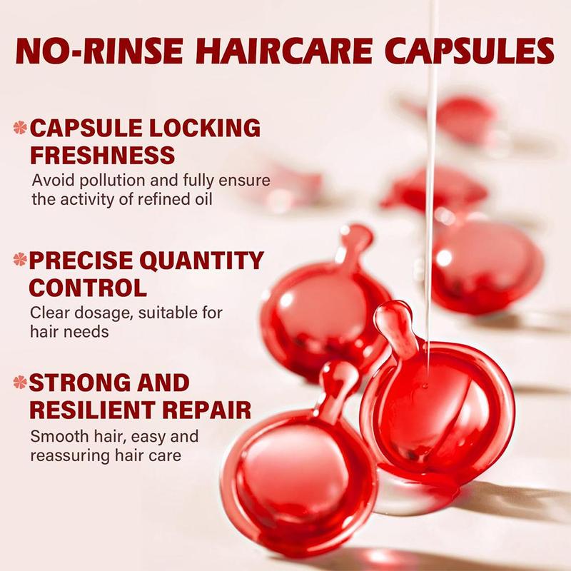 Hair Vitamin Capsule Serum, Hair Care Oil for Dry & Damaged Hair, Moisturizing Hair Care Product for Women & Men, Suitable for All Hair Types