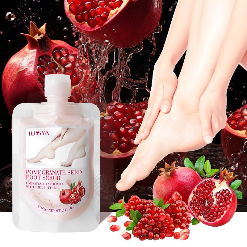 Pomegranate Foot Scrub, Exfoliating Dead Skin Calluses, Moisturizing, Moisturizes and Nourishes The Skin, Foot Care Products for Women