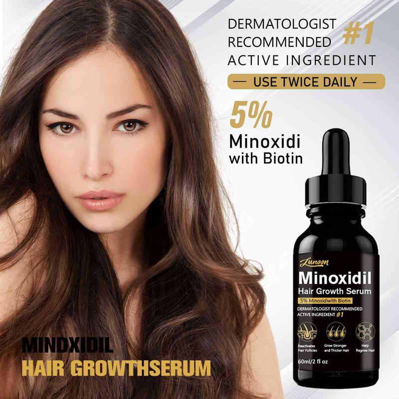 Minoxidil Hair Serum Anti-Hair Loss Isolation Liquid Hair Dense Nutrient Enhancer 60ml