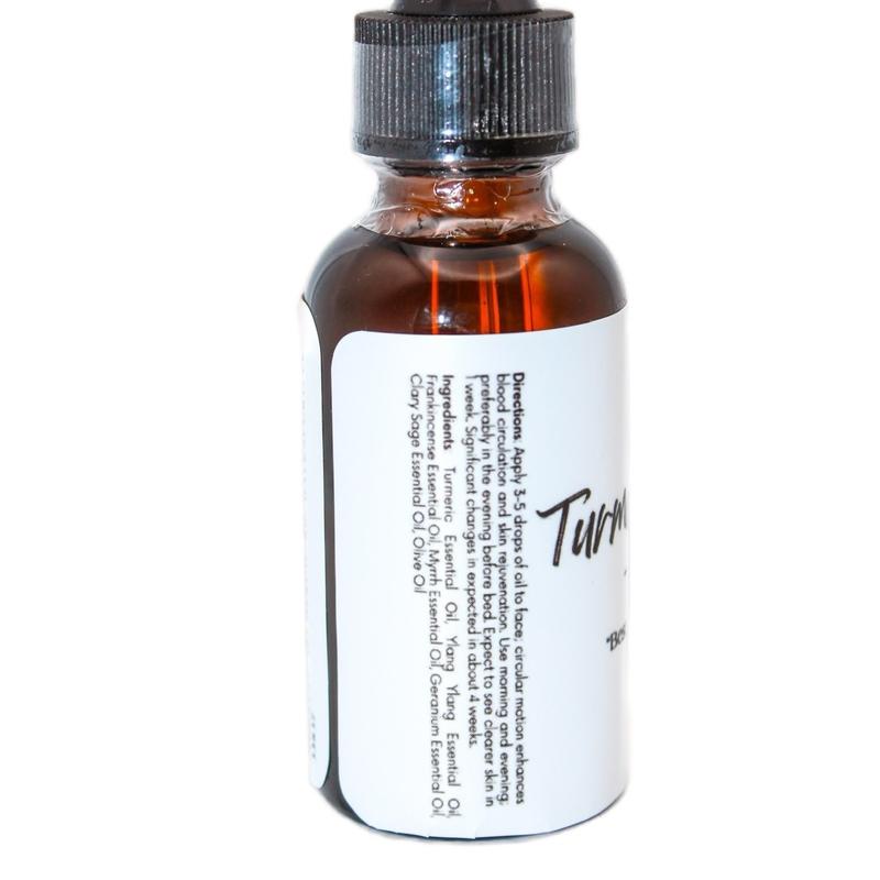 Turmeric Face Serum Spot Corrector | Made with Turmeric Essential Oil, Ylang Ylang Essential Oil, Frankincense Essential Oil, & more!