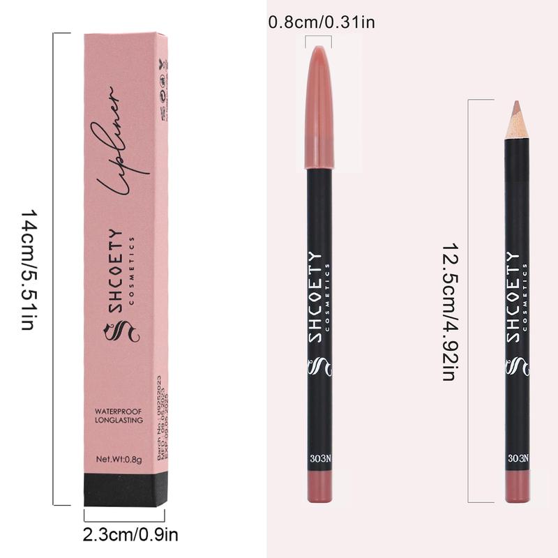 Long Lasting Lip Liner, 1 Count Waterproof Lip Liner, Easy Coloring Lip Liner Pen, Moisturizing Matt Finish Lip Liner