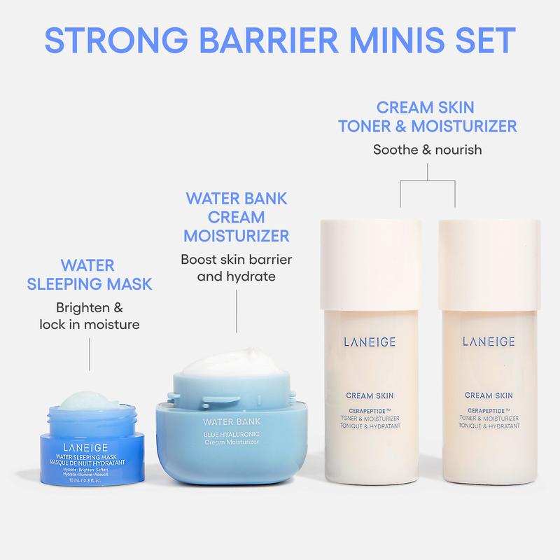 Strong Barrier Minis: Hydrating Toner & Cream Skincare Set