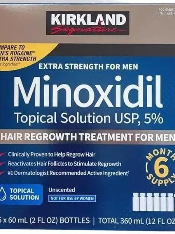 MINOXIDIL Hair Regrowth Treatment 5% Extra Strength for Men, 2 fl oz Hair Care Comfort