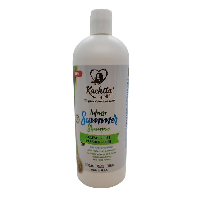 Kachita Spell New Hydrate Moisturizing Shampoo Intense Summer Sulfate and Paraben Free For Medium to Thick Dry, Color Treated Hair 32 floz Made in USA