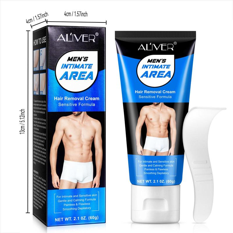 Men's Hair Removal Cream, Gentle and Non-irritating Hair Removal Cream, Clean and Refreshing Hair Removal Product for Men