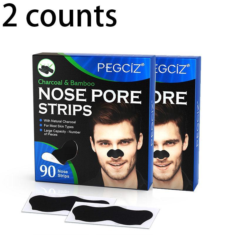 Men's Nose Pore Cleaning Patches, 2 Boxes Nose Pore Strips, Deep Cleansing Nose Strips, Gentle Skin Care Products for Men