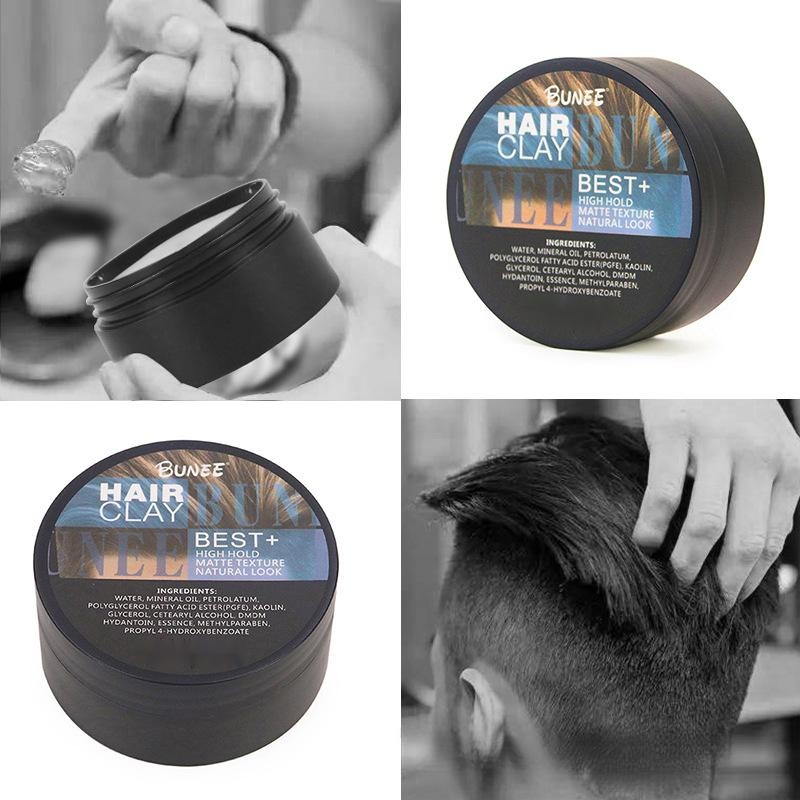  Hair Care Men's Matte Clay (100g) – Natural Look, Easy to Apply, Non-Greasy with No Residue for Comfortable Styling.