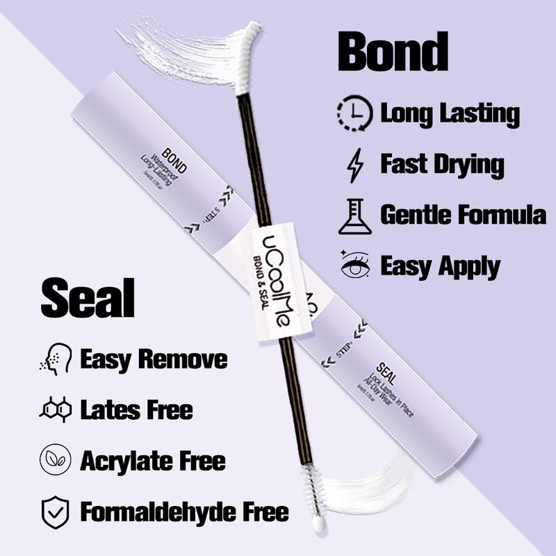 uCoolMe Lashes 2IN1 Bond & Seal Upgrade for Perfect Makeup Look