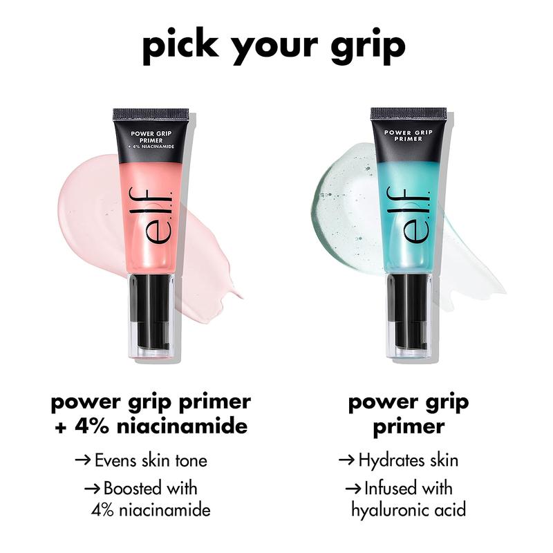 e.l.f. Power Grip Primer, Gel-Based & Hydrating Face Primer For Smoothing Skin & Gripping Makeup, Moisturizes & Primes, 0.811 Fl Oz (24 ml)