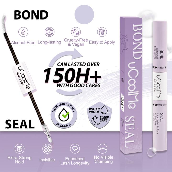 uCoolMe Lashes 2IN1 Bond & Seal Upgrade for Perfect Makeup Look