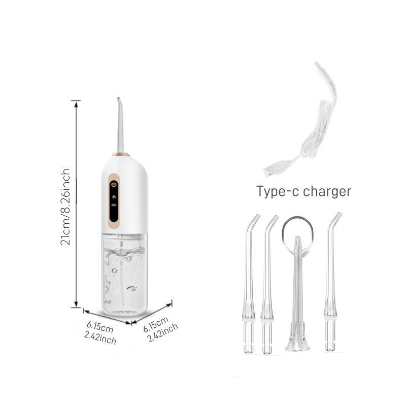 4 in 1 Electric Water Flosser, Electric Water Flosser, Oral Irrigator, Daily Oral Care Tool for Men & Women, Portable Water Floss for Home & Travel