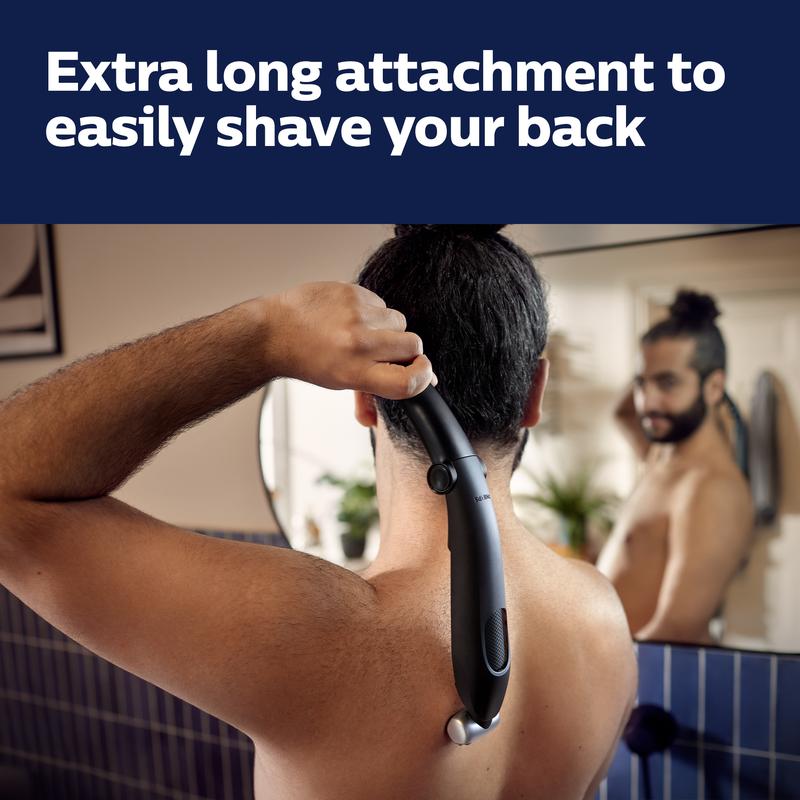 Philips Norelco Bodygroom Series 5000 Showerproof Body & Manscaping Trimmer for Men with Back Attachment, BG5025 40