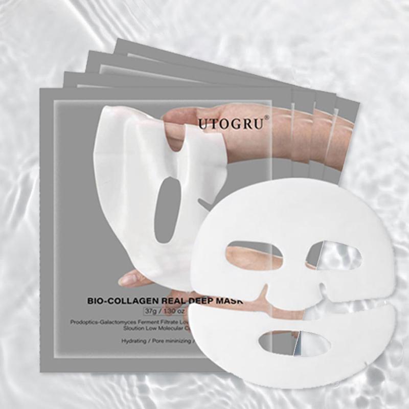 12PCS UTOGRU Deep Collagen Power Boosting Mask | THE OVERNIGHT COLLAGEN MASK | Firming Facial Mask