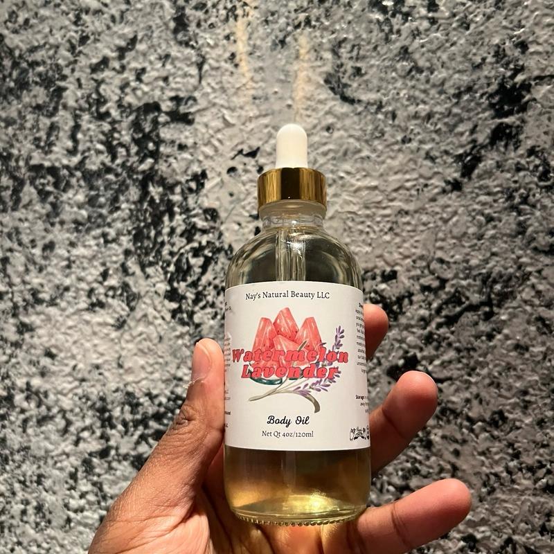 Watermelon Lavender Scented Body Oil for Dry Skin