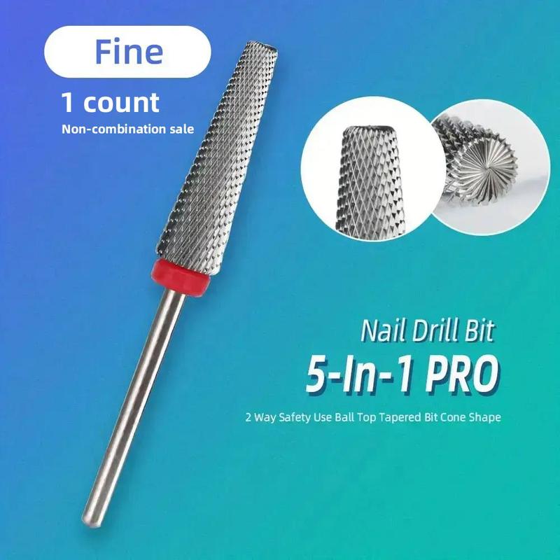 5 in 1 Nail Drill Bit, Professional Corn Ceramic Nail File for DIY Nail Art, Manicure & Pedicure Tools for Home & Salon Use, Nail Supplies, Nail Care Products for Pedicure at Home, Christmas Gift