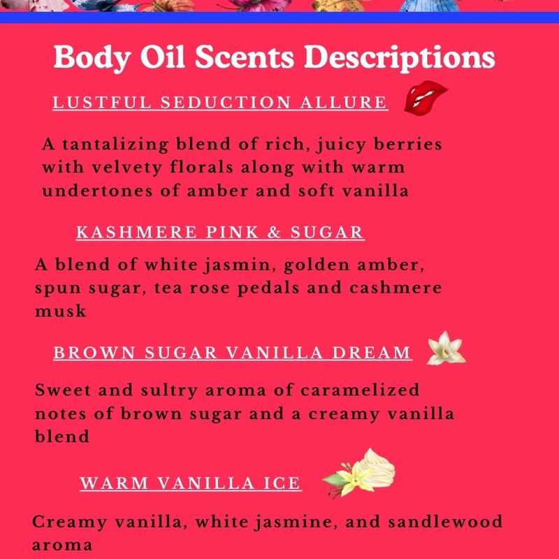 Moisturizing Skincare & Body Oil (Pick Your Scent) Aroma Body Care body oil