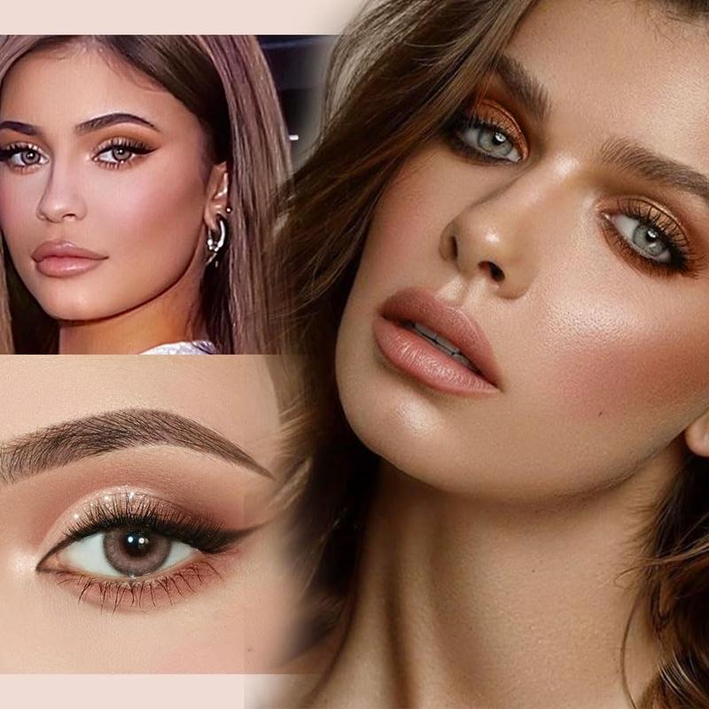 Neutral Brown Eye Shadow palette- Rose Gold Dark Brown Eyeshadow Palette Colorful 9 Colors, Matte Shimmer Highly Pigmented Nude Eyeshadow Palette Makeup Naturing-Looking Long Lasting