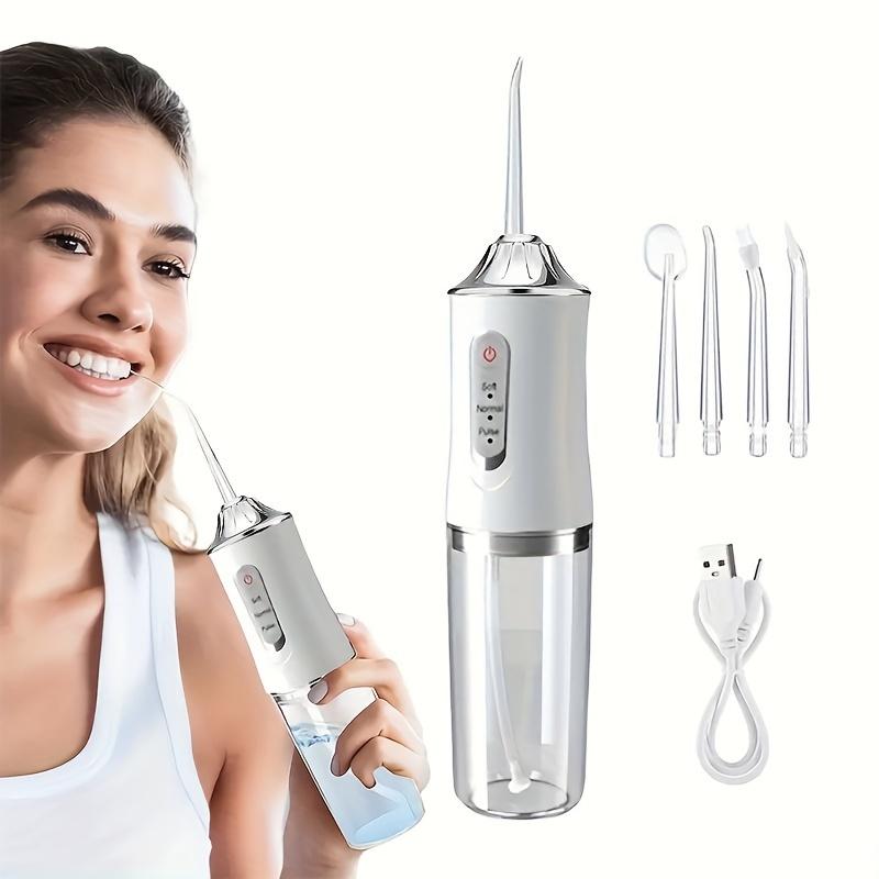 POPTABLEClassic Cordless Water Flosser,4.Cleaning Modes, DIY Mode, USB Rechargeable, 230ml Big Tank, Oral Irrigator for Home and Travel,Halloween gifts, Christmas gifts & fall gifts