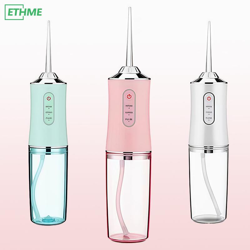 ETHME Oral Irrigator 4 In 1 Water Flosser Cordless Portable and Rechargeable Irrigation Cleaner -Comprehensive Daily Teeth Care Solution for Men Women