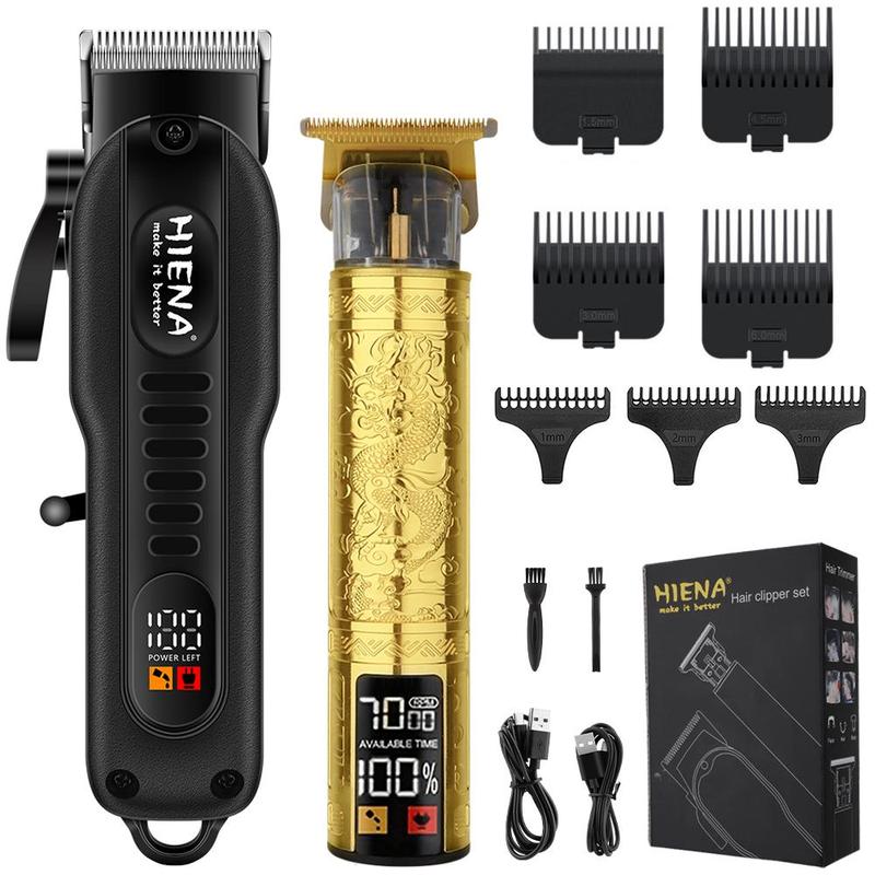 Professional Cordless Hair Clipper Set, 1 Box Men's USB Charging Hair Clipper and Trimmer Set, Beard Trimmer, Great Gift for Men