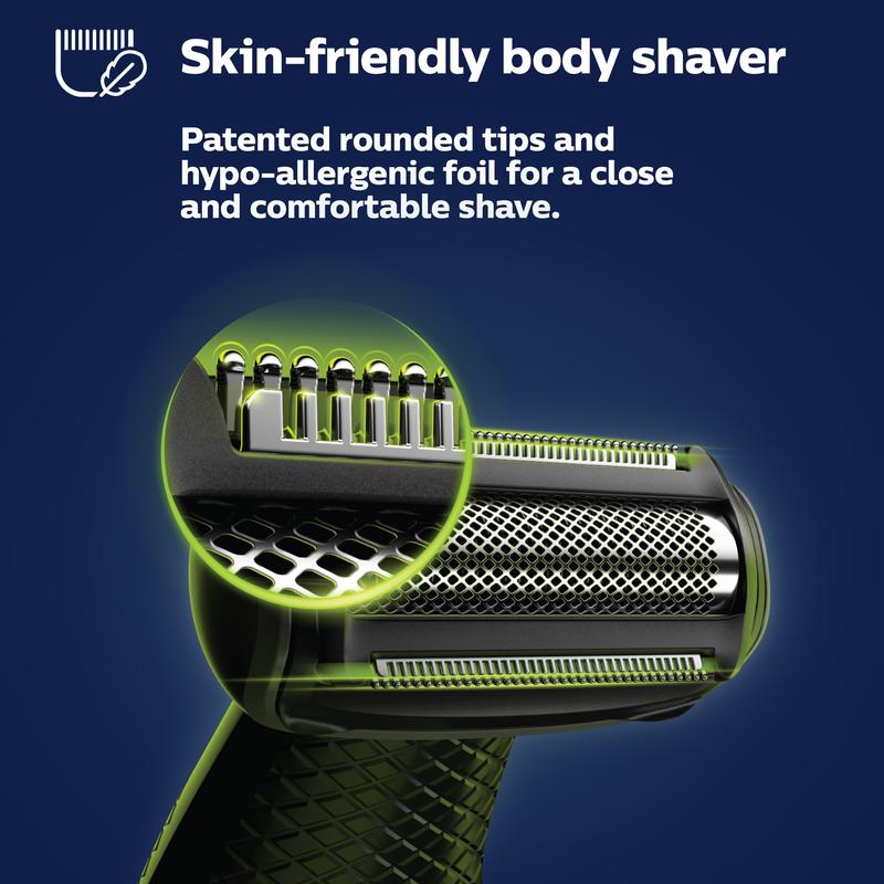 Philips Norelco Bodygroom Series 5000 Showerproof Body & Manscaping Trimmer for Men with Back Attachment, BG5025 40