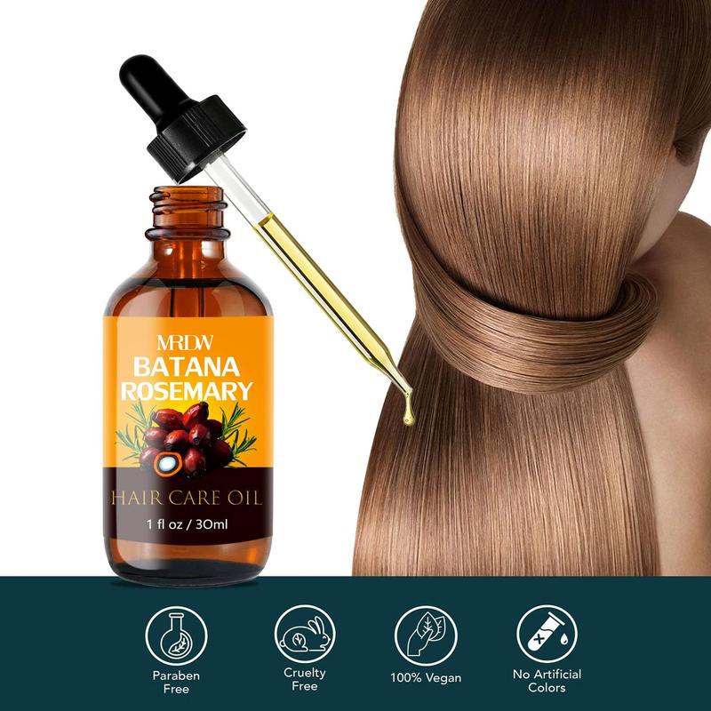 Batana Hair Oil, Rosemary Oil, Argan and Jojoba Oil, Nourishing The Scalp, Strengthening Shine Hair, Hair Care Product for Men & Women, Christmas Gift