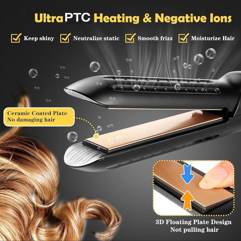 Portable Electric Hair Straightener, 1 Count Hair Straightening Iron, Hair Styling Tool for Home & Travel, Professional Hair Styling Tool for Women