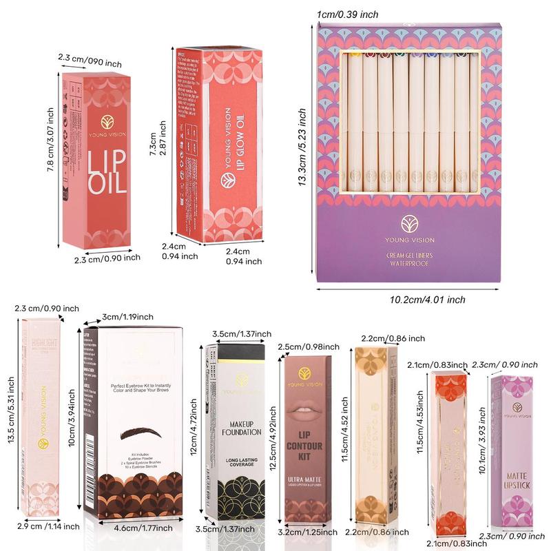 Makeup Set, 1 Set Long Lasting Makeup Set, Multifunctional Makeup Products for Women & Girls, Professional Makeup Accessories