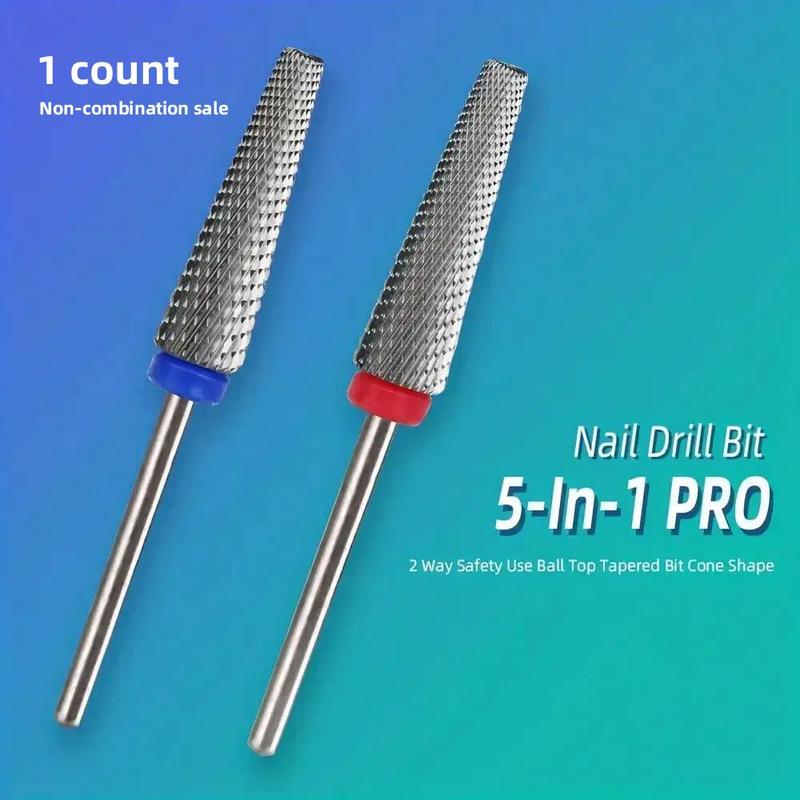 5 in 1 Nail Drill Bit, Professional Corn Ceramic Nail File for DIY Nail Art, Manicure & Pedicure Tools for Home & Salon Use, Nail Supplies, Nail Care Products for Pedicure at Home, Christmas Gift