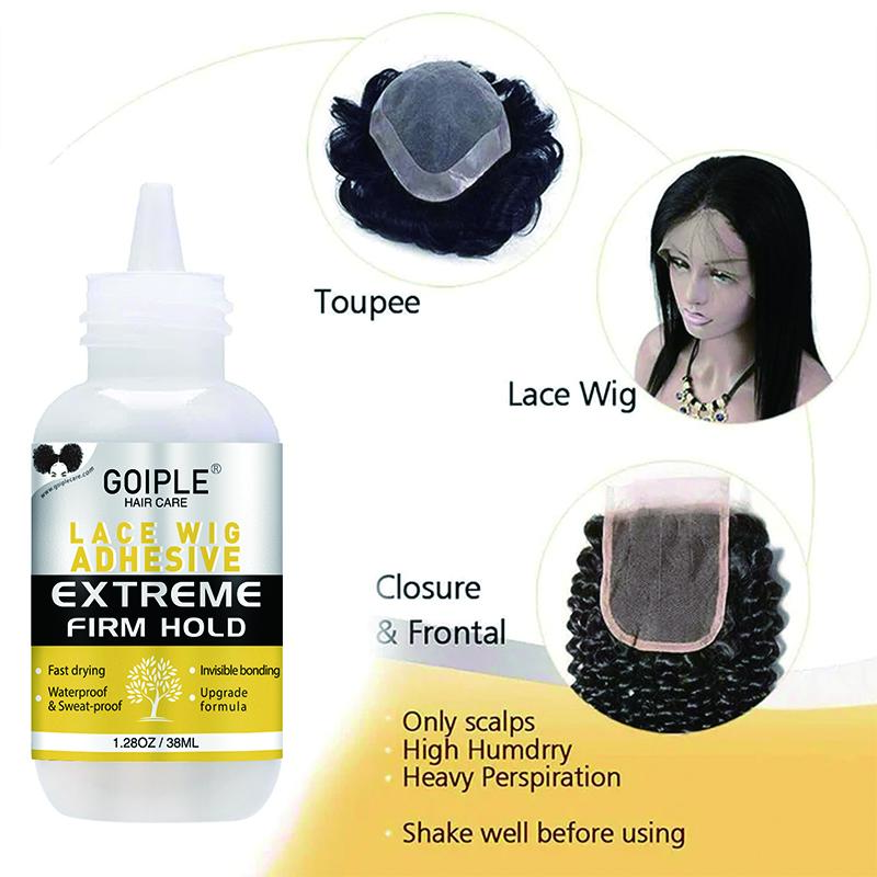  9counts Wig Glue Set Waterproof Lace Front Wig Glue for Wigs with Tools Hair Wax Stick Gel Haircare