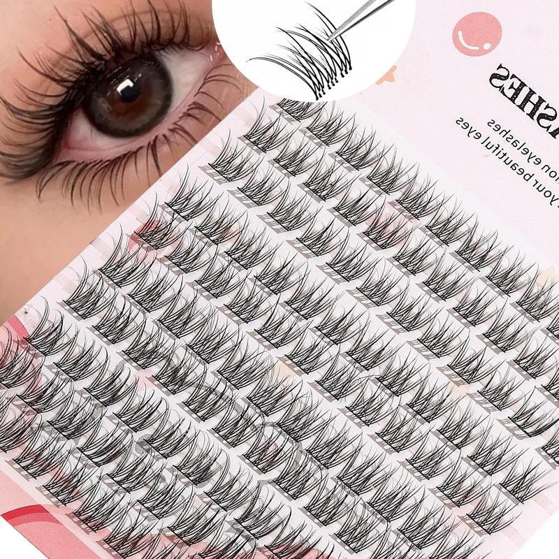 Natural Look Eyelashes Extensions, 1 Box Reusable Self Grafting Curl Eyelashes, Eye Makeup Enhancement False Eyelashes for Women & Girls, Christmas Gift