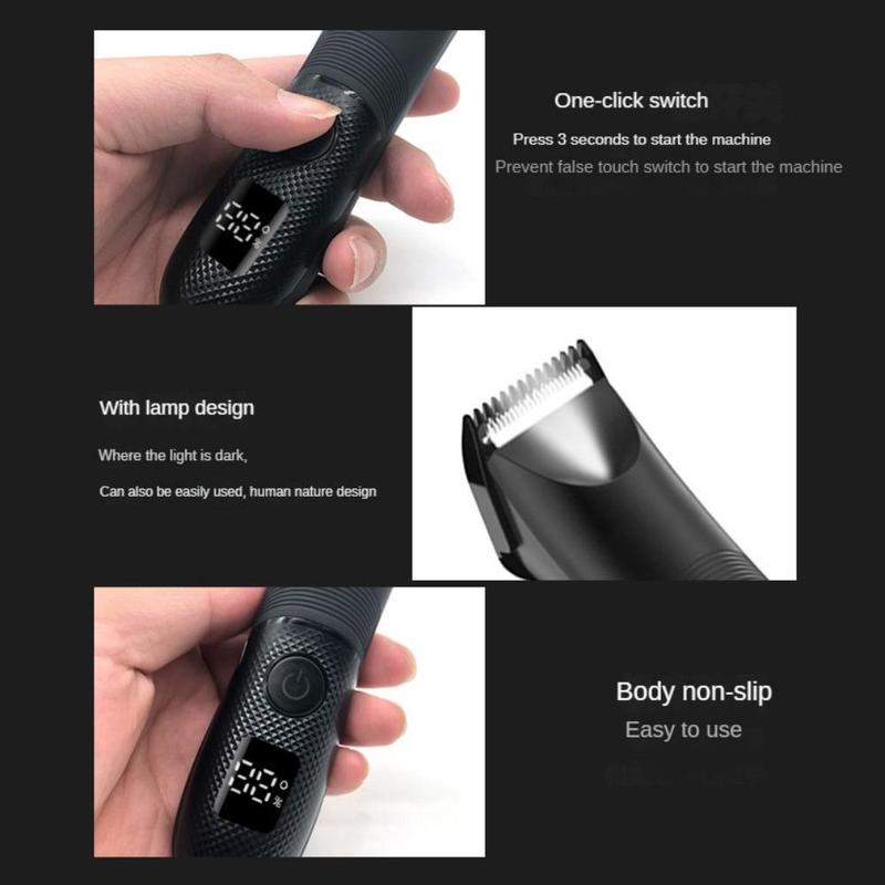 Body Trimmer for Men Ball Shaver Electric Groin Handy Beard Shaver Nose Hair Trimmer Beard Trimmer for Men, Barber Eqquipment, Waterproof Wet and Dry Groomer Clippers, Gift Baskets for Men