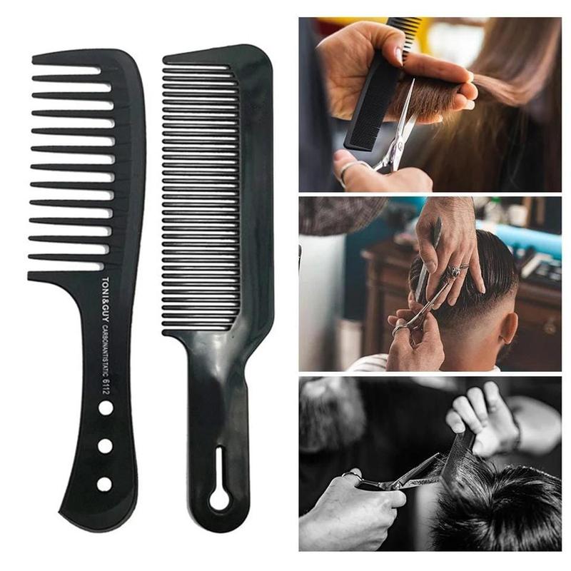 Hair Styling Comb Set, 4 Counts set Anti-static Wide Tooth Combs, Professional Hair Styling Brushes for Salon Barber