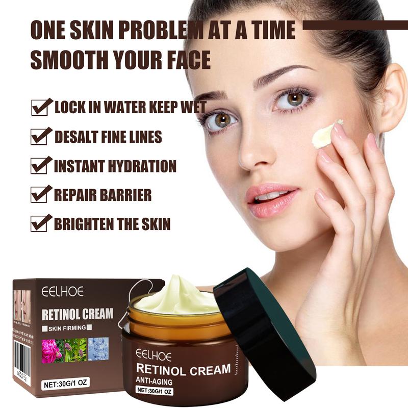 Retinol Facial Cream (2 Box), Natural Skin Firming Lift Massage Cream,Moisturizing Face Cream for Women & Men