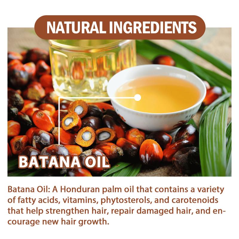 Batana Oil for Hair from Honduras: Organic Natural Scalp Care Hair Oils - Serum Moisturizer for Women Men hairgrowth Haircare Silky