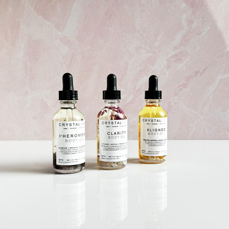 Crystal Irie Intention Mini Body oil Trio- Body Oil - Skincare