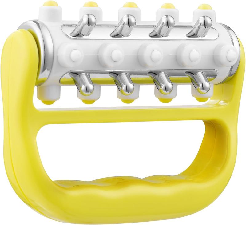 MyoRelease Lymphatic Drainage  (Yellow), Ultimate Fascia Release & Scar Tissue Massage Tool, Personal Handheld Massage Roller for , , Thigh, Leg &