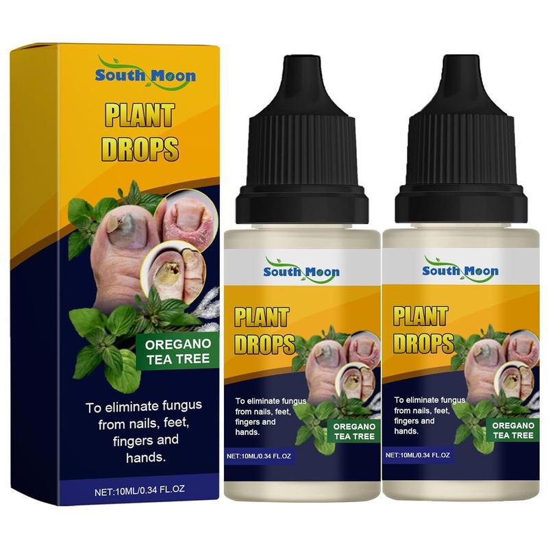 [BUY 1 GET 1 FREE]South Moon Plant Drops Nail Fungus Moisturizer with Oregano Tea Tree Oil for Nail Care Nail Art Manicure