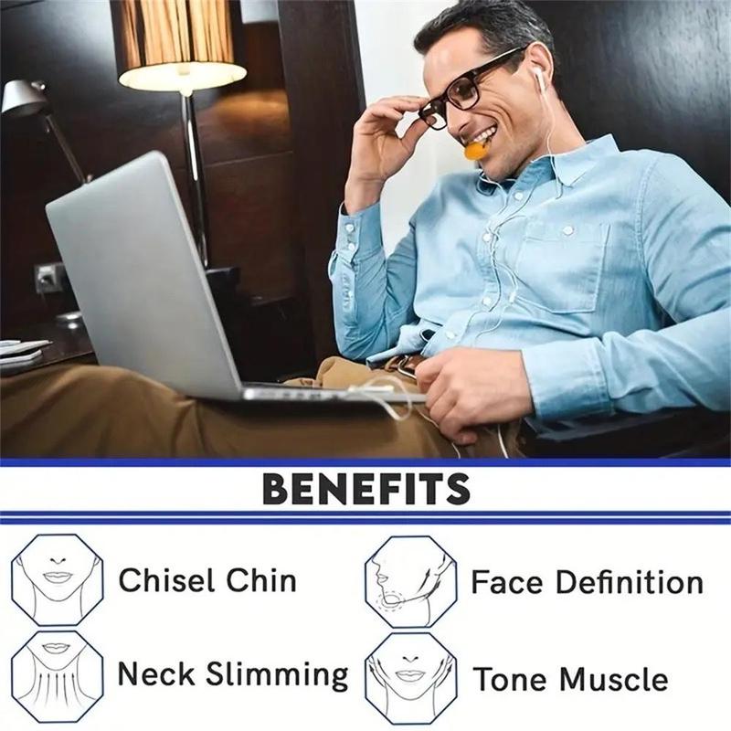 Comfort Silicone Jaw Trainer, 3 Counts set Jaw Muscle Training Tool, Jaw Exerciser, Face Muscle Training Tool, Skincare Tools for Men & Women, Summer Gifts