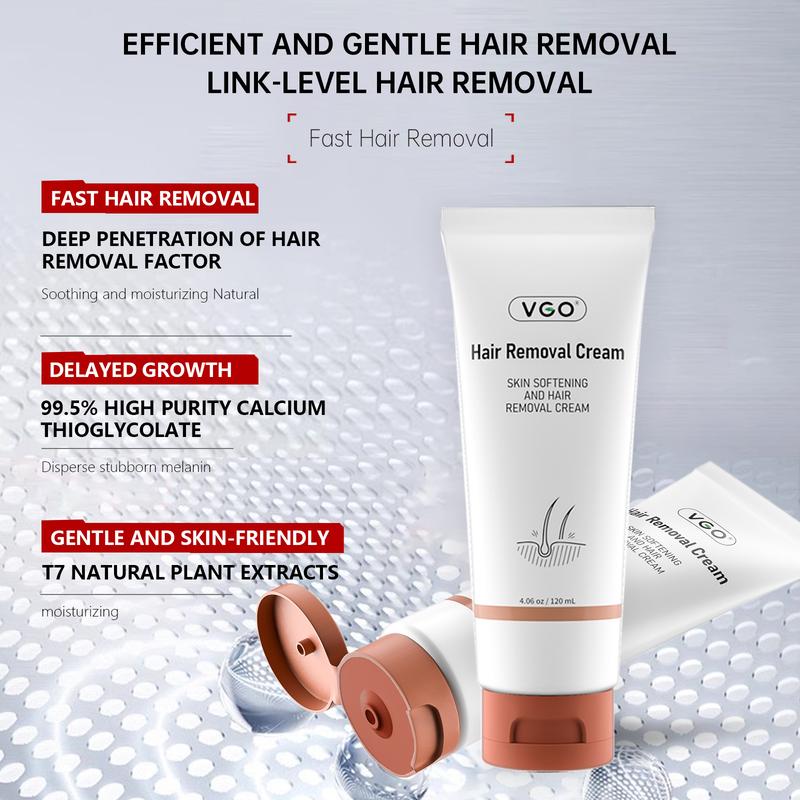 VGO Hair Removal Lotion Cream, 120ml   4.0oz Body Care Unisex-A2 Wax Gentle