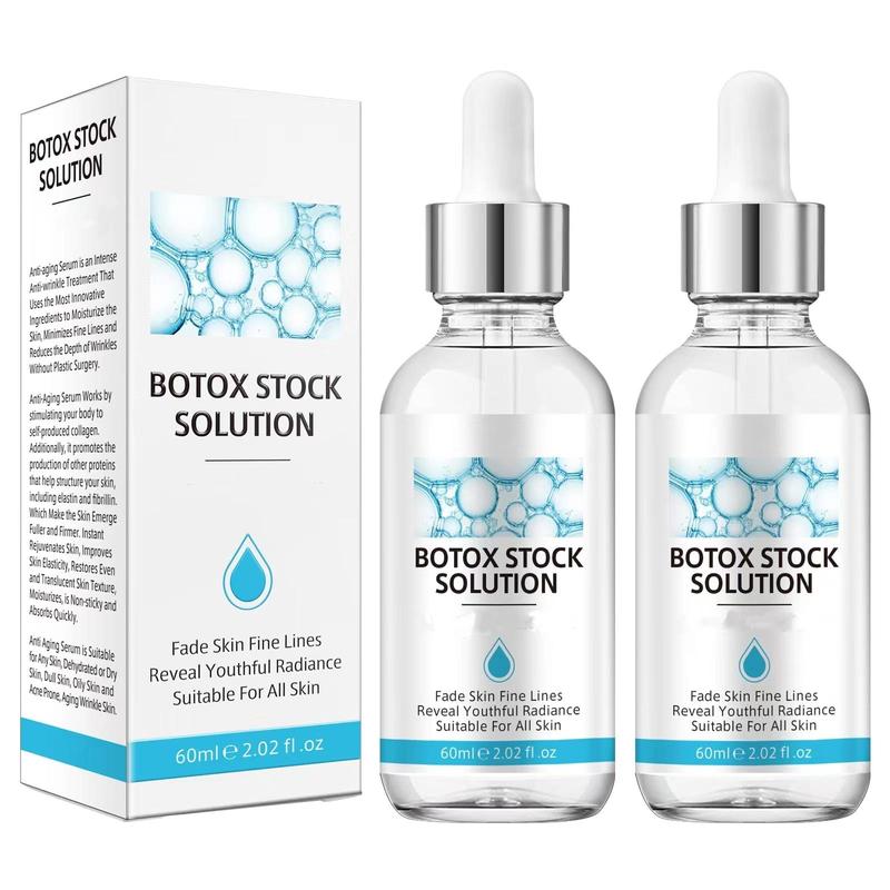 Yecuce Botox Stock Solution Facial Serum 2.02 Fl Oz, Facial Serum with Vitamin C & Collagen, Hydrate & Plump Skin