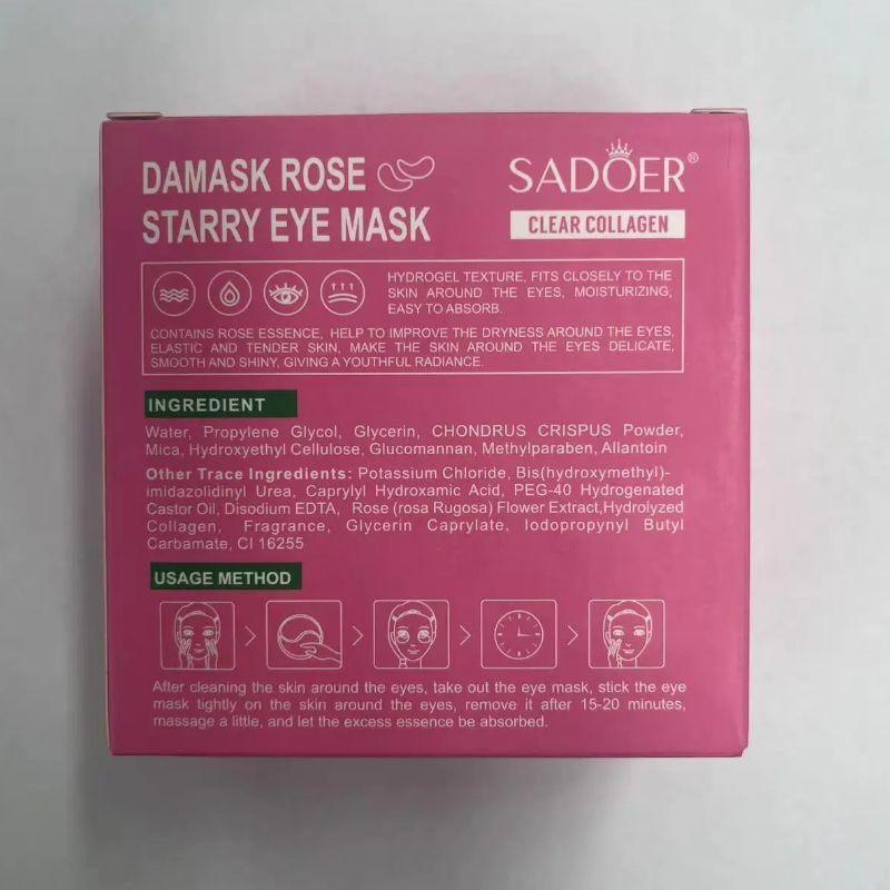 1 Box 2 Boxes, Rose Starry Sky Eye Mask, 60pcs 30Pairs Per Box, Moisturizing And Firming Eye Skin