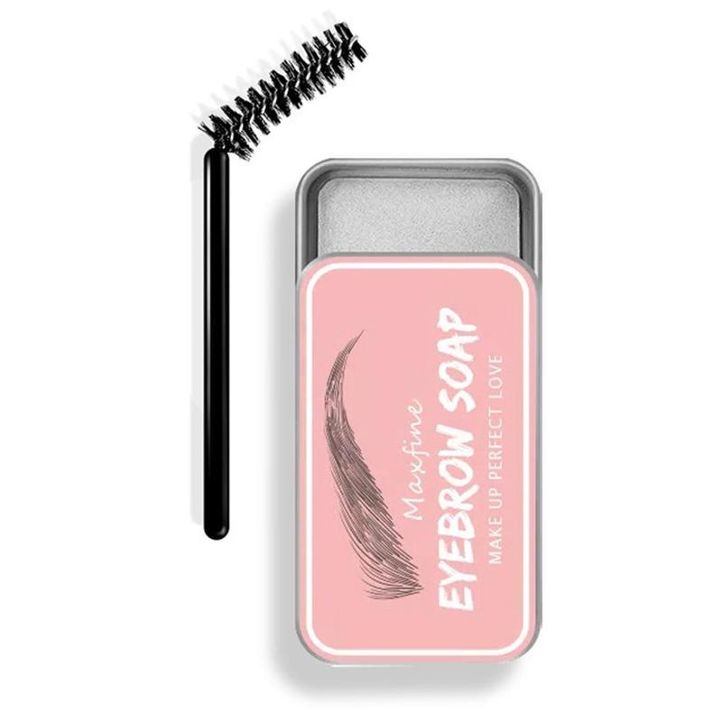 Clear Eyebrow Wax & Eyebrow Brush, Eyebrow Styling Soap with Brush, Long Lasting Eyebrows Styling Wax Brow Setting Gel, Cosmetic Beauty Gift, Christmas Gift