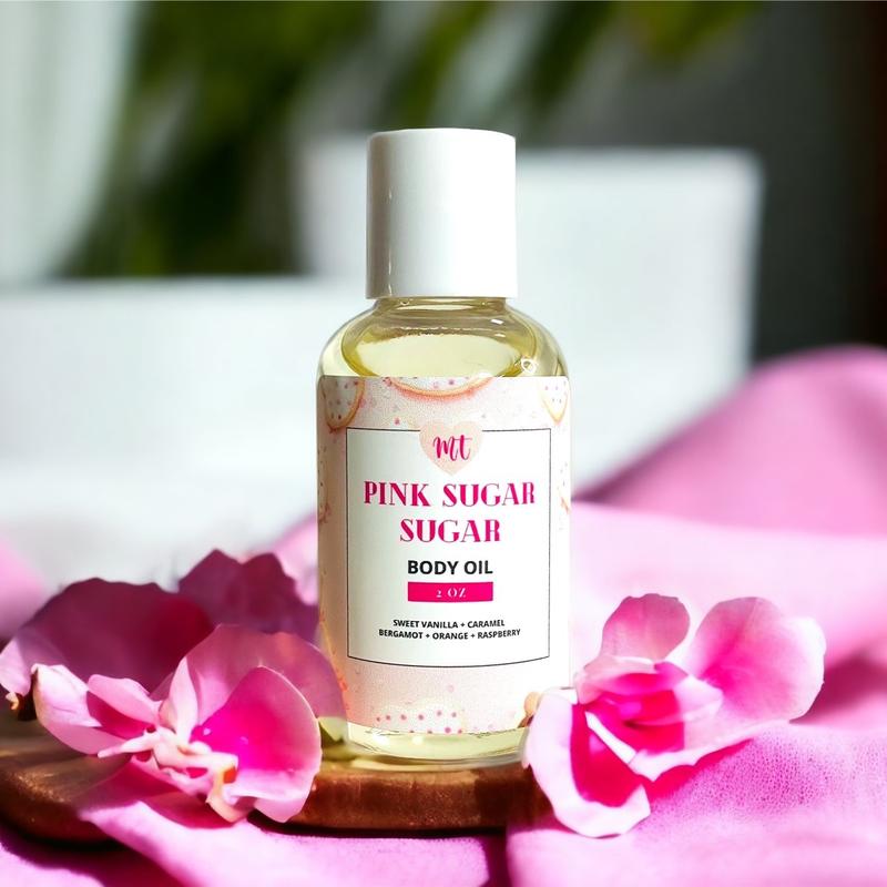 Pink sugar sugar Body Oil Hydrating women unisex cruelty free Body Care Moisturizing Scented Moisturize Comfort Moisture Moisturizer Cosmetic Aroma