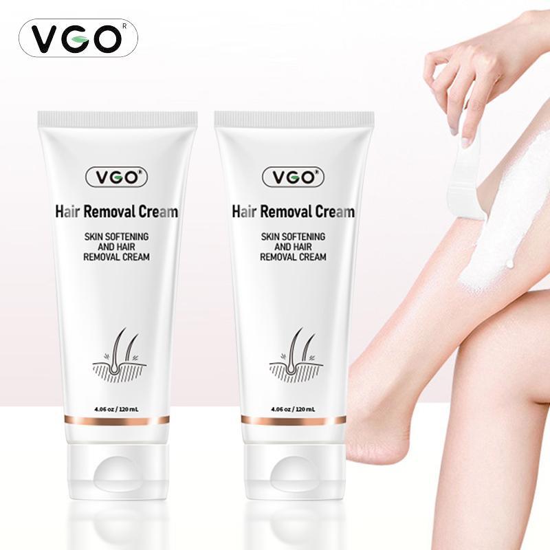 VGO Hair Removal Cream for Women & Men - Painless Bikini Hair Removal Gel - All Skin Types - 99.8% Hair Removal Rate