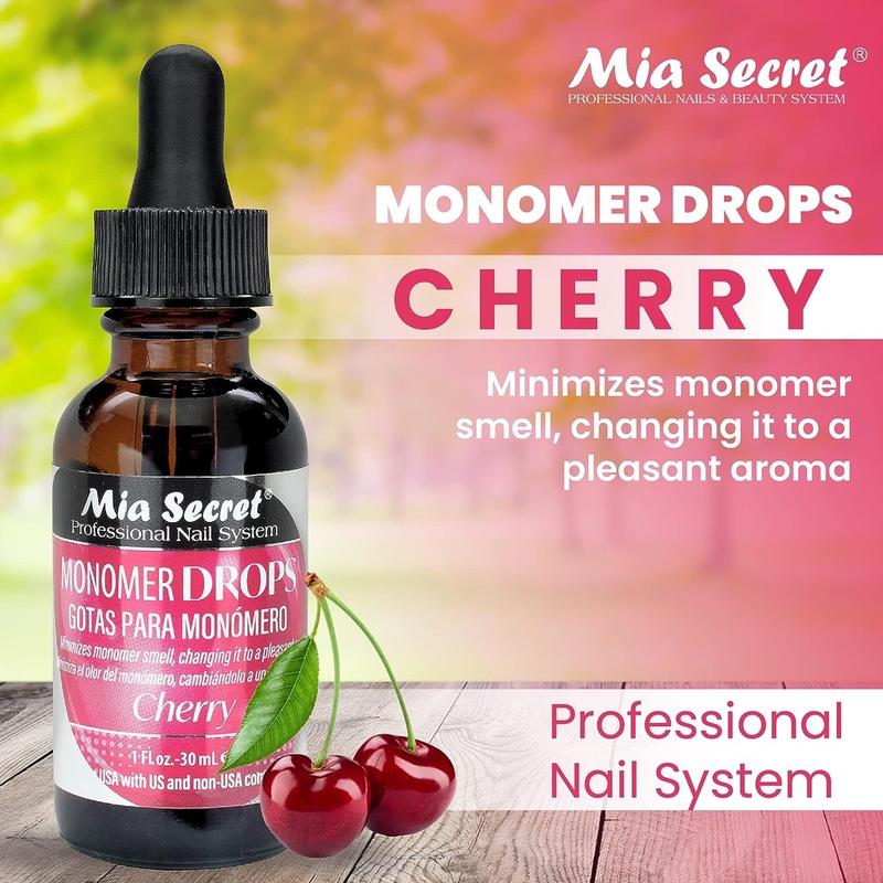 Mia Secret Monomer Drops Cherry Scent 1oz nail care