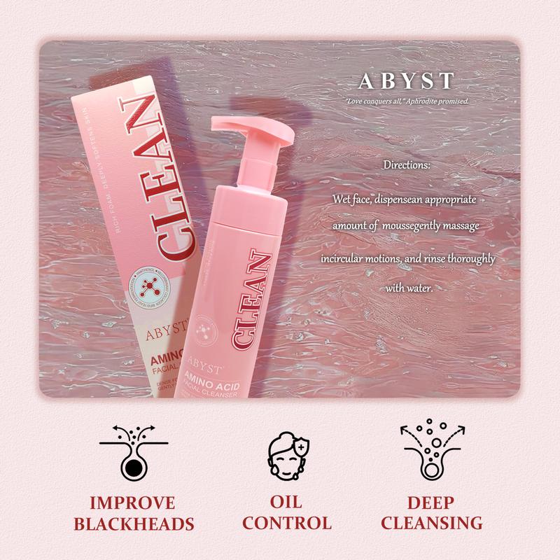 ABYST Limited Time Moisturizing Gentle Foaming Face Cleanser Amino Acid Deep Cleansing Hydrating Face Wah for Oil Skin Dry Skin and Sensitive Skin