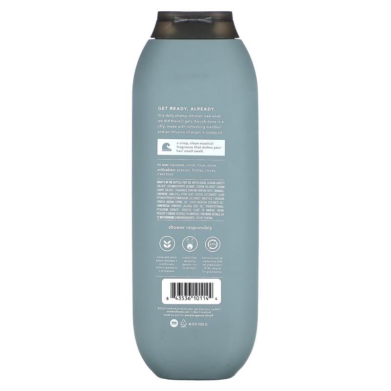 Method Men, 2-In-1 Shampoo + Conditioner, Sea + Surf, 14 fl fl oz (414 ml)